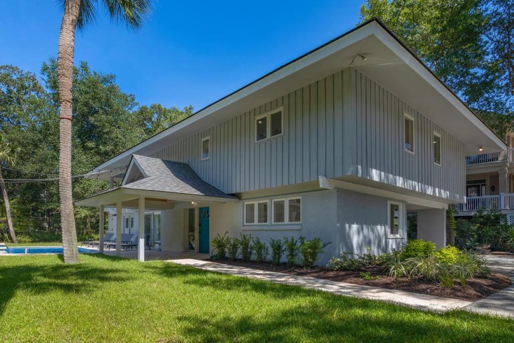 Luxury Beach House - 2Min Walk To Beach - Private Pool - Group & Dog Friendly Île de Hilton-Head Extérieur photo