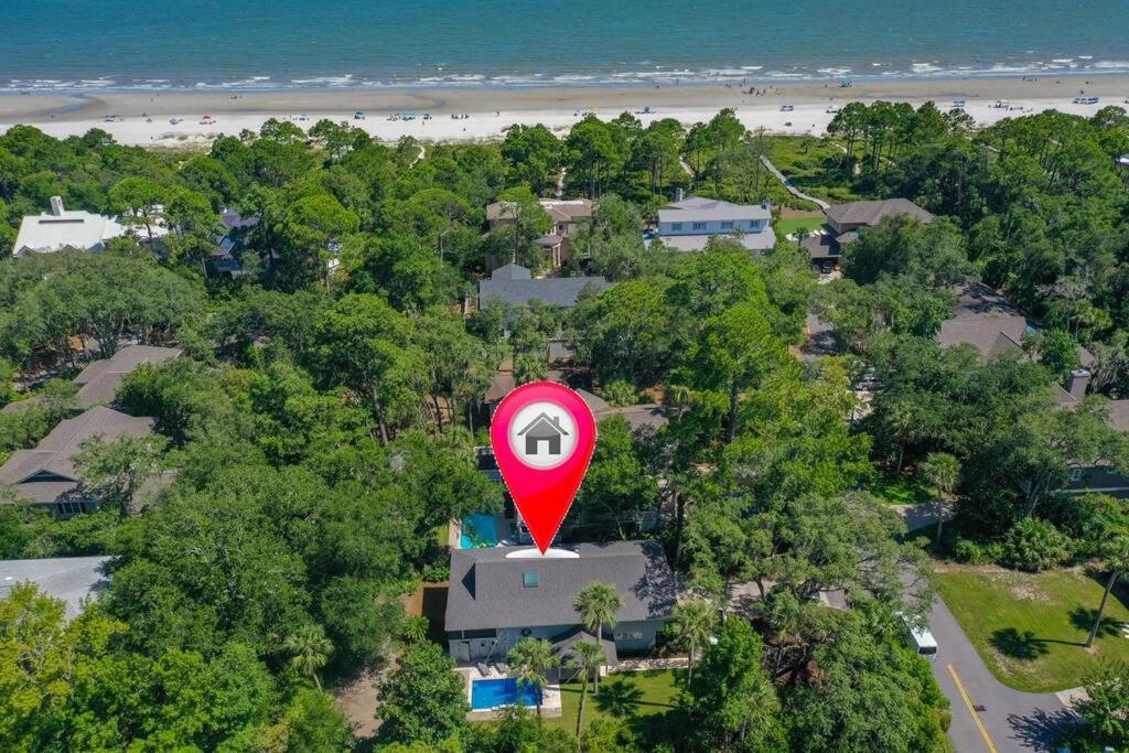 Luxury Beach House - 2Min Walk To Beach - Private Pool - Group & Dog Friendly Île de Hilton-Head Extérieur photo
