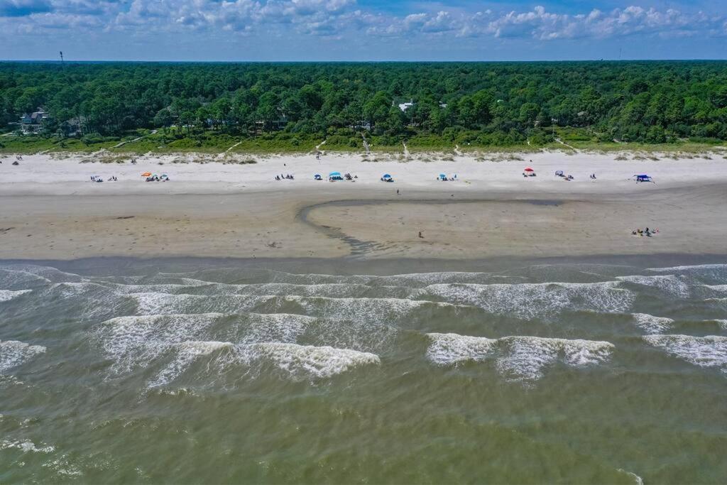 Luxury Beach House - 2Min Walk To Beach - Private Pool - Group & Dog Friendly Île de Hilton-Head Extérieur photo