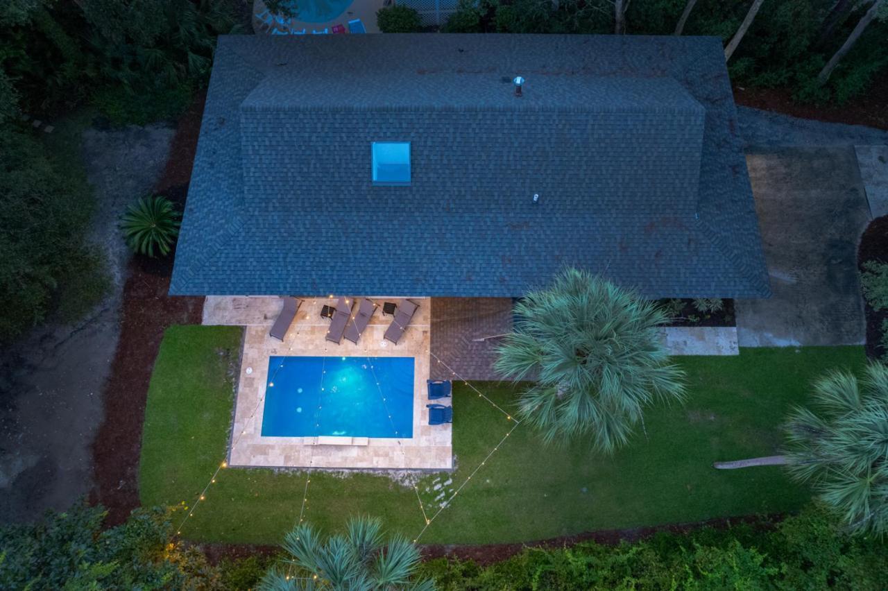 Luxury Beach House - 2Min Walk To Beach - Private Pool - Group & Dog Friendly Île de Hilton-Head Extérieur photo